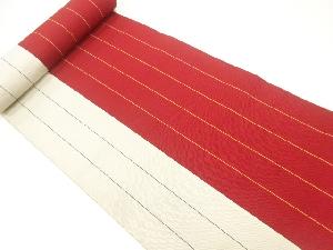 アンティーク　縞模様織出し帯地反物